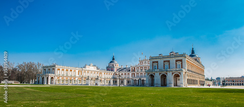 It's Royal Palace of Aranjuez, a residence of the King of Spain, Aranjuez, Community of Madrid, Spain. UNESCO World Heritage