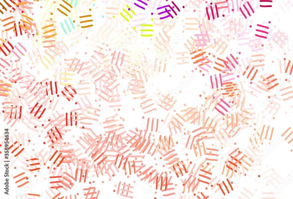 Obraz premium Light Multicolor vector layout with flat lines, dots.