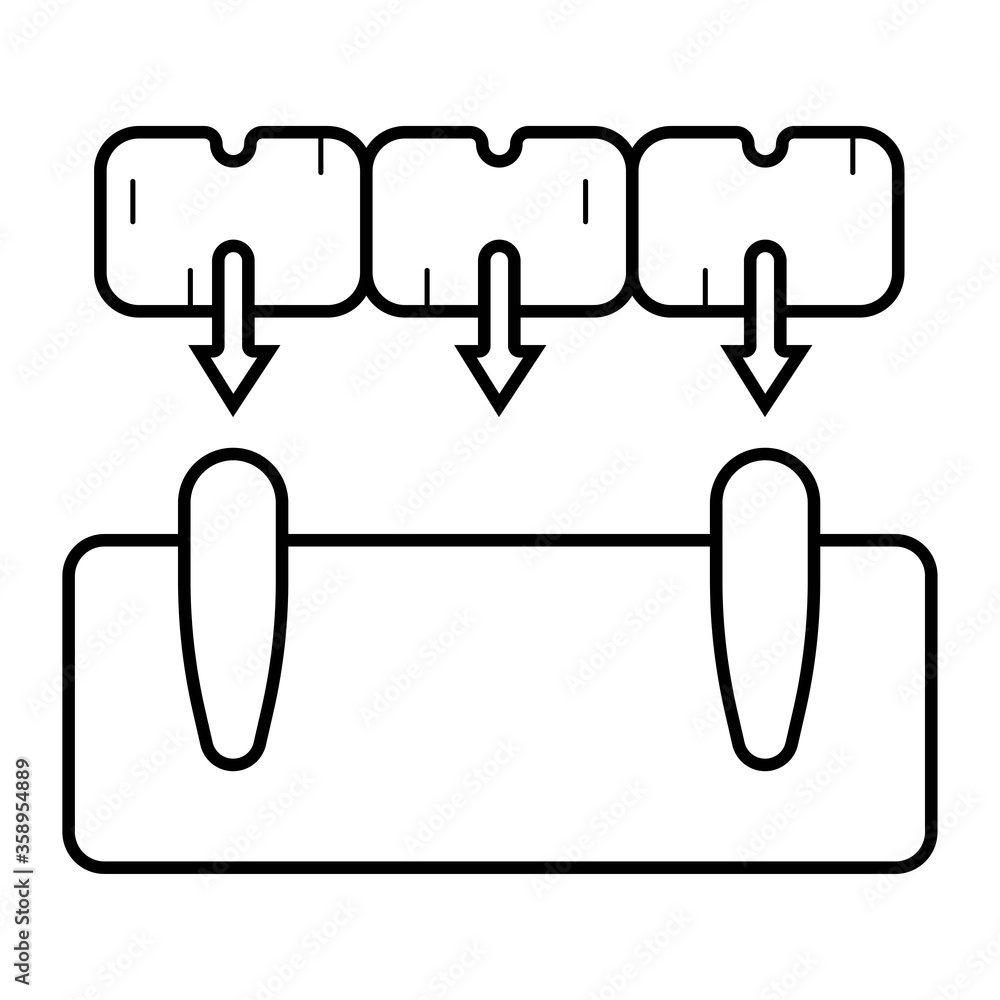 Overdenture icon vector illustration photo Overdenture icon vector illustration photo