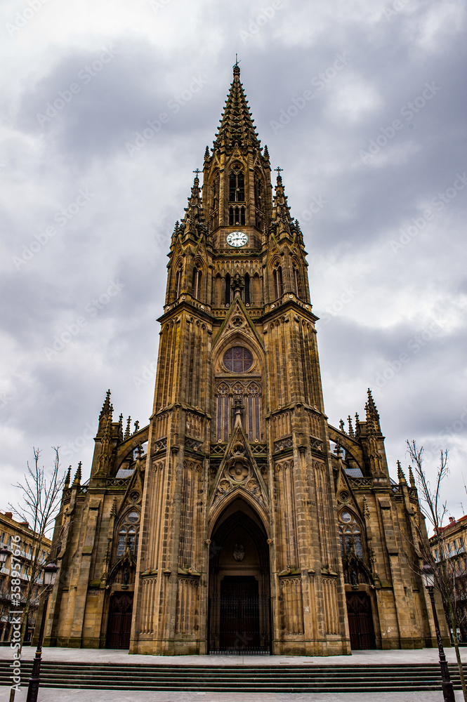 It's Good Shepherd Cathedral of San Sebastian, roman catholic cathedral in San Sebastian, Spain It's Good Shepherd Cathedral of San Sebastian, roman catholic cathedral in San Sebastian, Spain