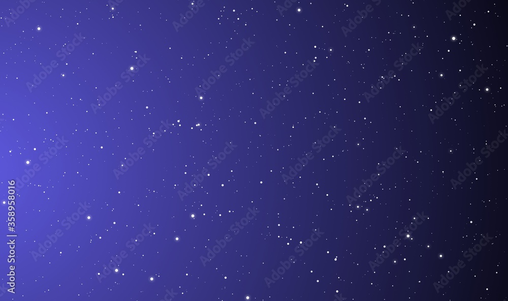 Space scape illustration graphic design background