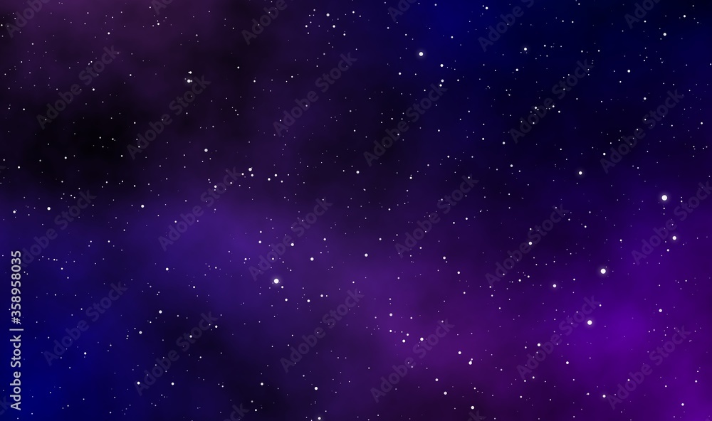 Naklejka premium Space scape illustration graphic design background