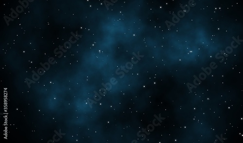 Space scape illustration graphic design background