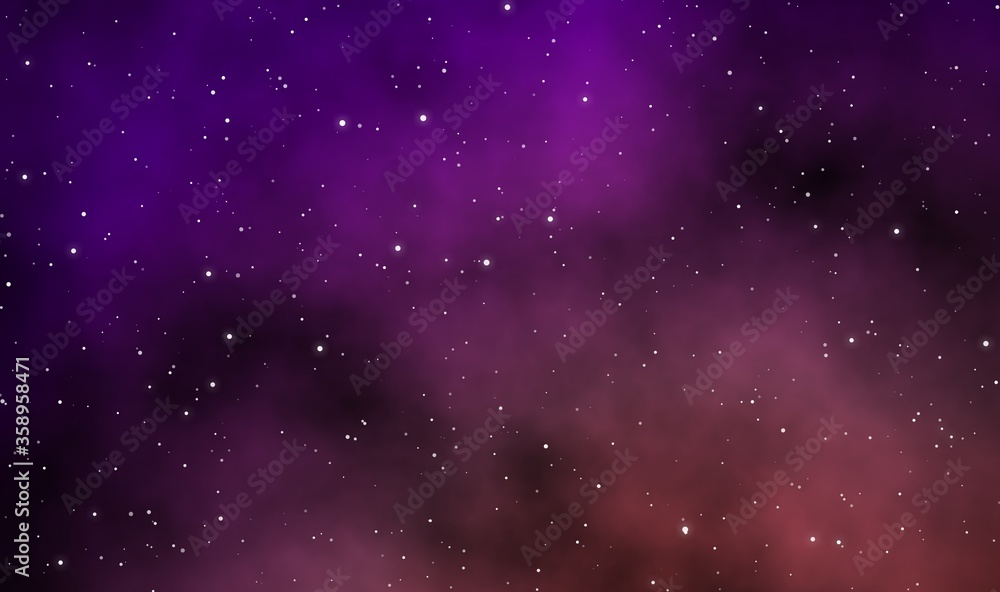 Space scape illustration astronomy background