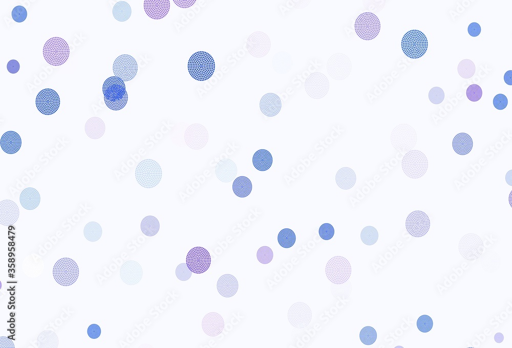 Light BLUE vector pattern with christmas snowflakes.