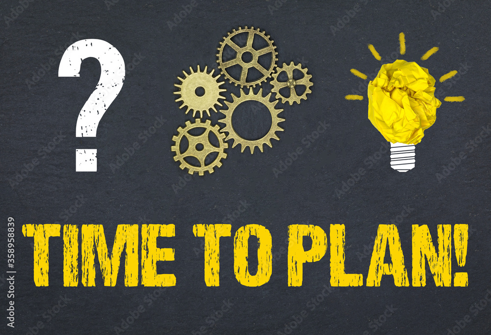 Obraz premium Time to Plan!
