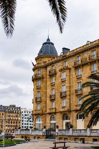 It's Maria Cristina old hotel, San Sebastian, Gipuzkoa, Basque Country, Spain. photo