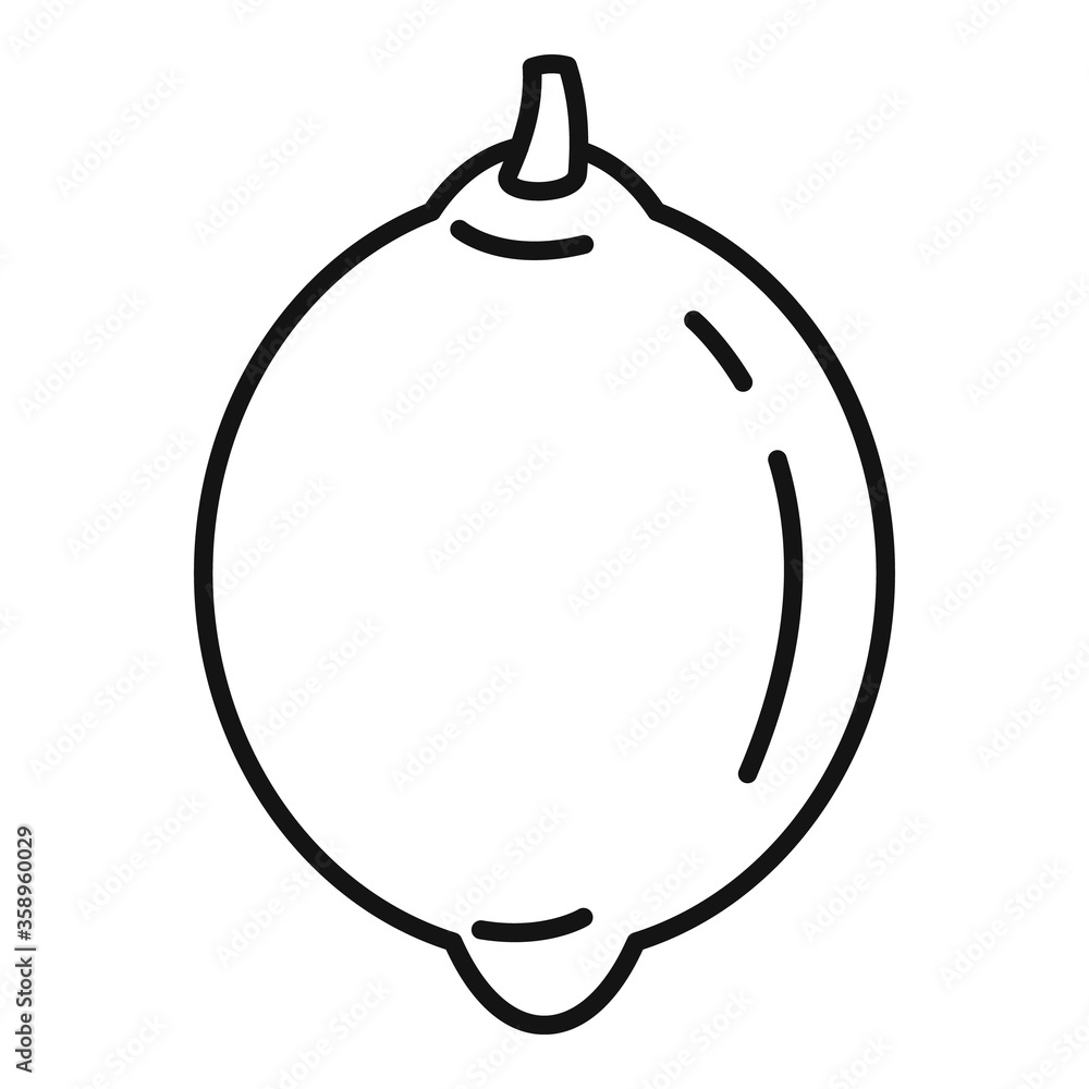 Mexican lime icon. Outline mexican lime vector icon for web design isolated on white background Mexican lime icon. Outline mexican lime vector icon for web design isolated on white background