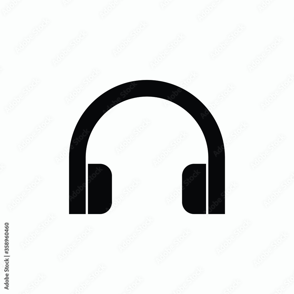 headphones icon vector sign logo headphones icon vector sign logo