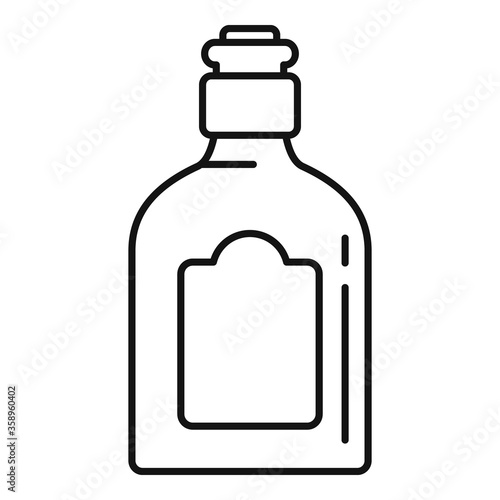 Mexican drink bottle icon. Outline mexican drink bottle vector icon for web design isolated on white background