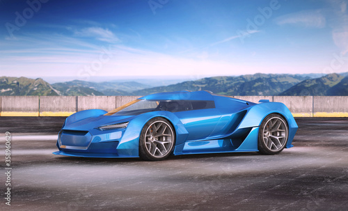 3D rendering of a brand-less generic car  © Andrus Ciprian
