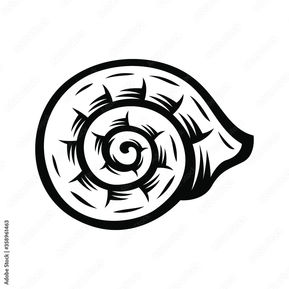 snail shells, sketch style vector illustration isolated on white background. snail shells, sketch style vector illustration isolated on white background.