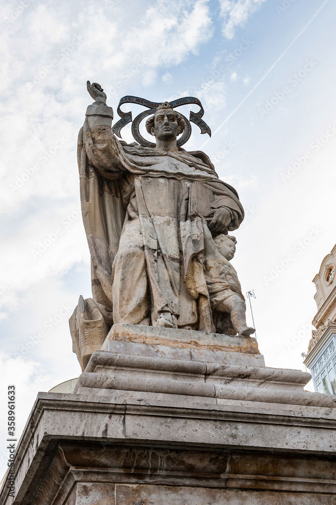 It's Monument on the Tetuan Suqare in Valencia, Spain It's Monument on the Tetuan Suqare in Valencia, Spain