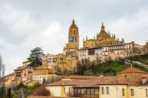 It's Old Town of Segovia, Spain. UNESCO World Heritage Site