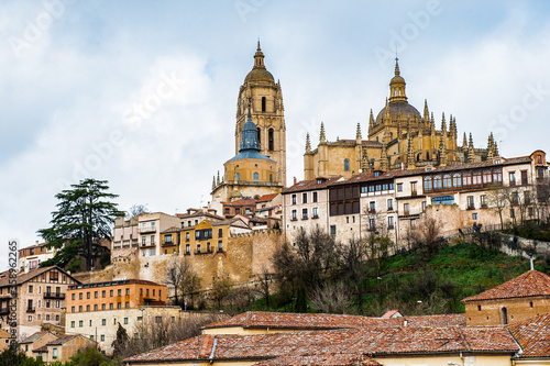 It's Old Town of Segovia, Spain. UNESCO World Heritage Site