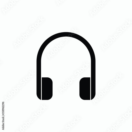 headphones icon vector sign logo