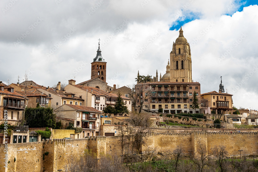 It's Old Town of Segovia, Spain. UNESCO World Heritage Site It's Old Town of Segovia, Spain. UNESCO World Heritage Site