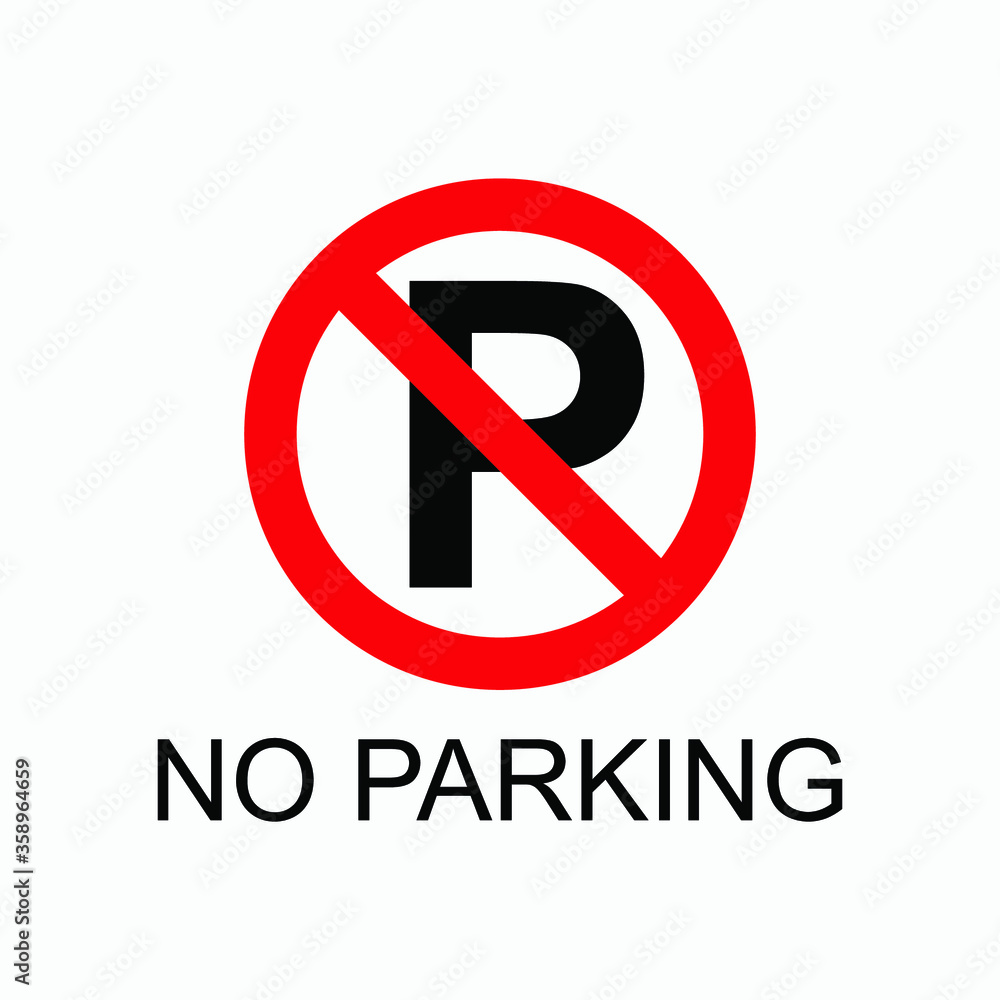 no parking icon vector no parking icon vector