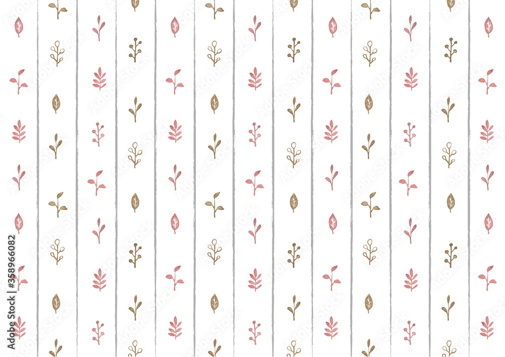 小さなリーフのパターン素材
