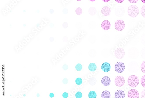 Light Pink, Blue vector template with circles. © smaria2015