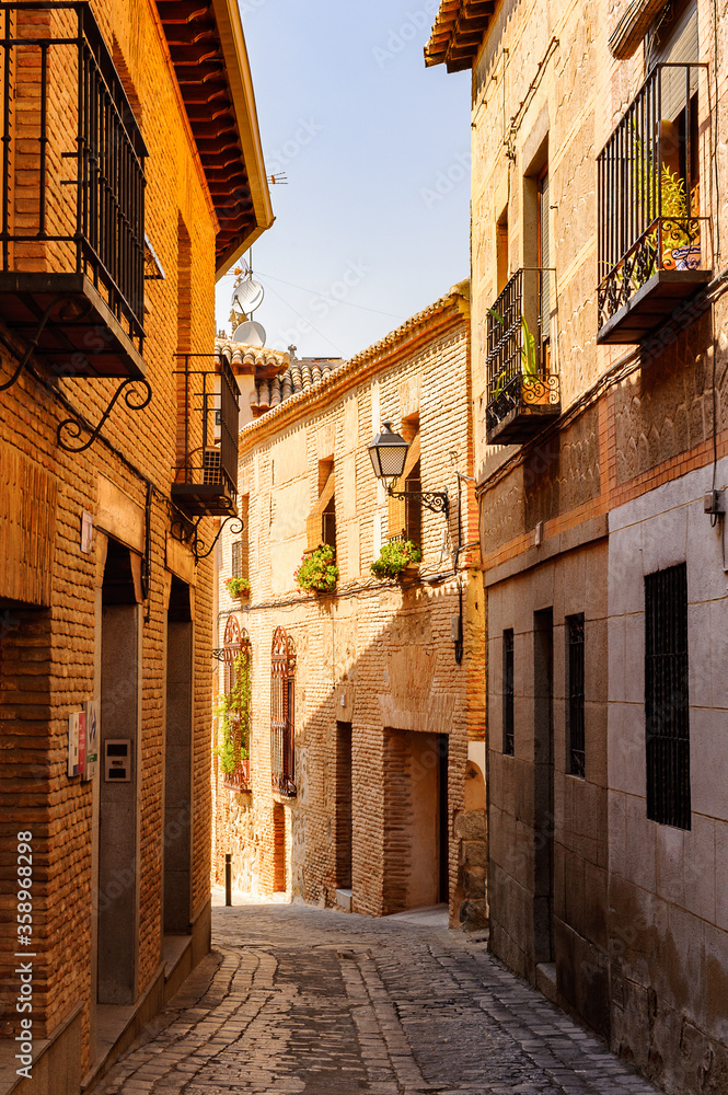 Street in the Old city of Toledo, Spain, UNESCO World Heritage