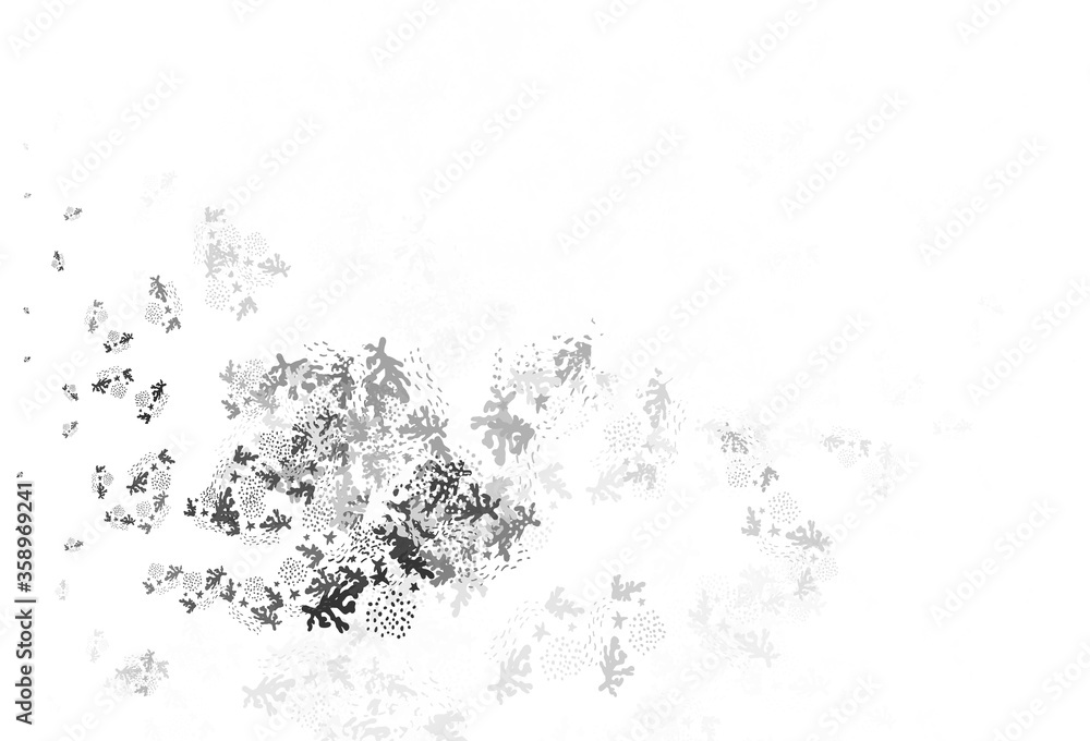 Obraz premium Light Gray vector backdrop with memphis shapes.