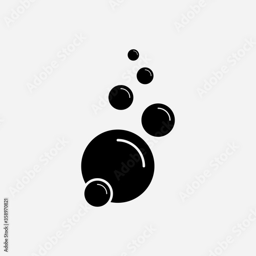 Bubble icon vector