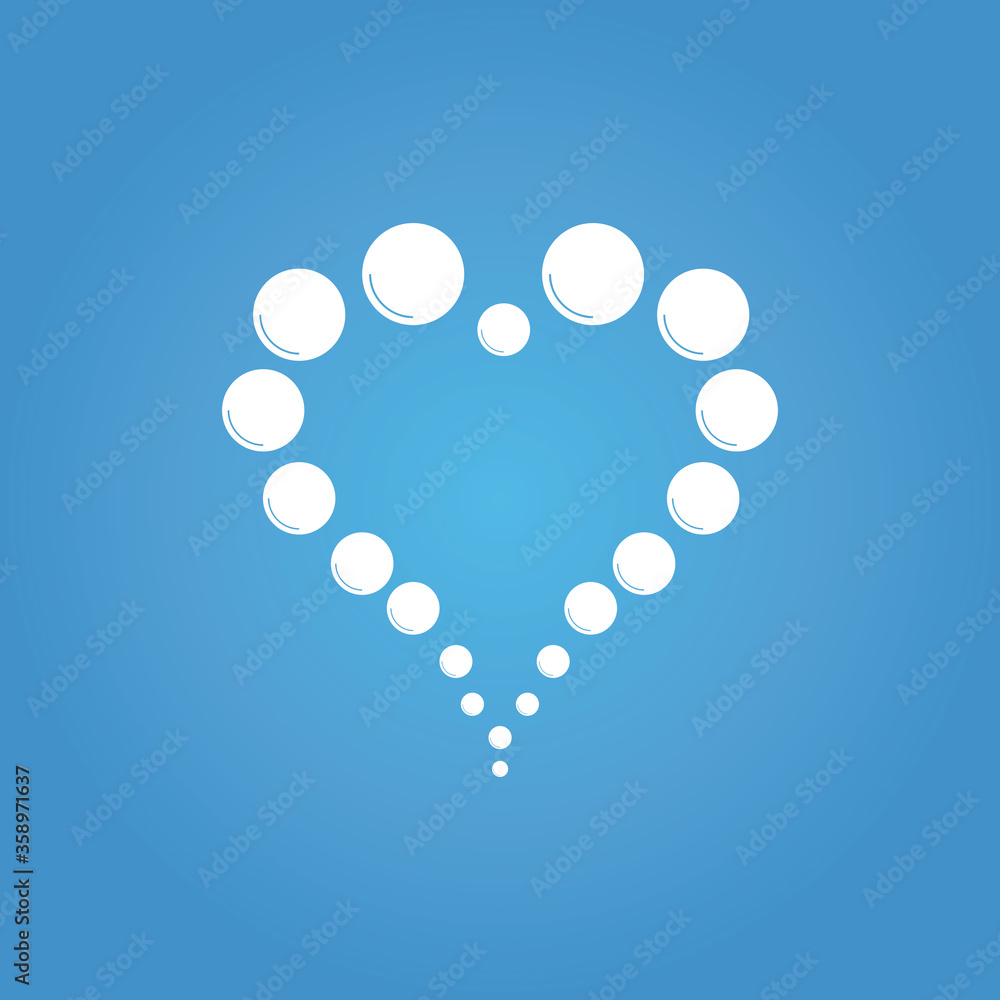 Bubble icon vector Bubble icon vector