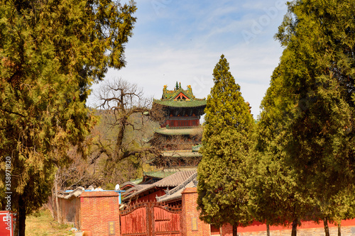Obraz na płótnie It's Authentic Shaolin Monastery (Shaolin Temple), a Zen Buddhist temple. UNESCO World Heritage site w salonie