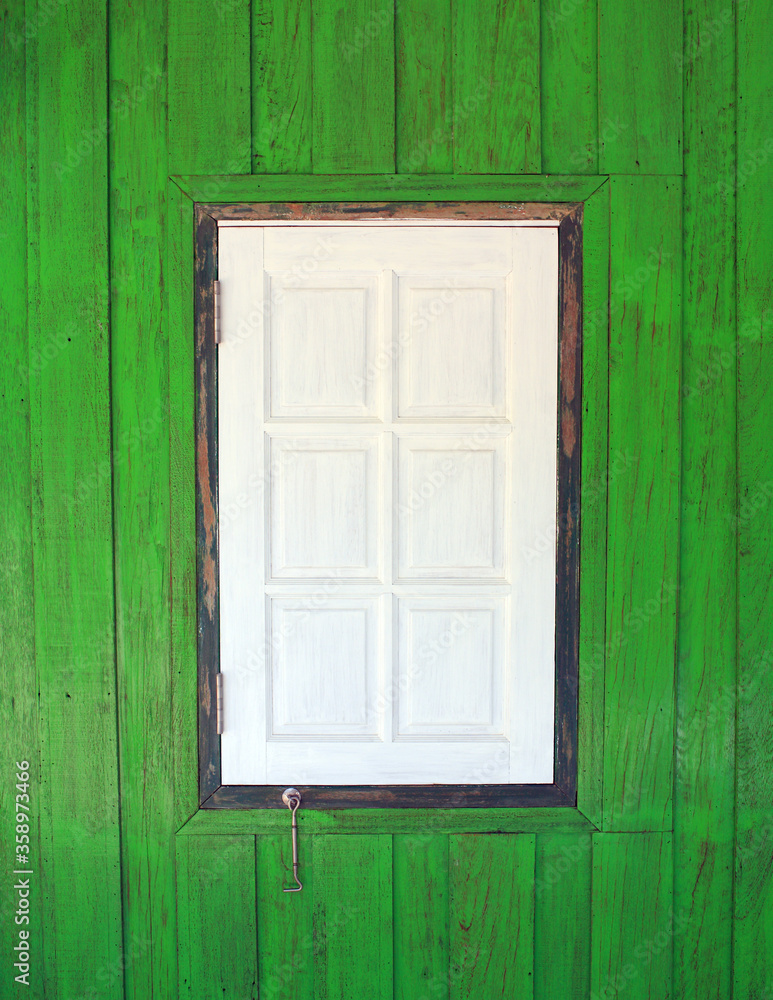 old wooden window