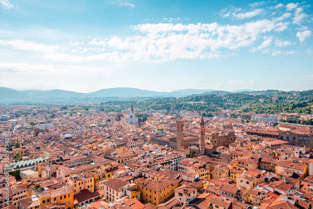 Panorama view of City Florence in Italy