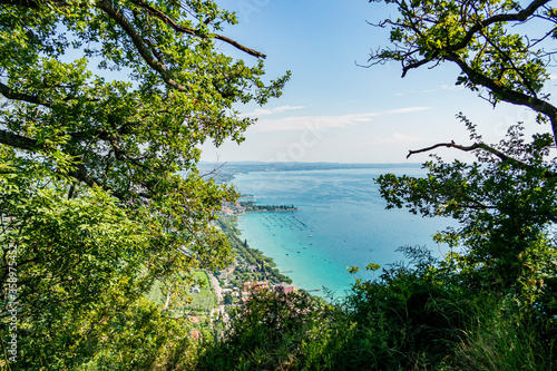 Fototapeta Naklejka Na Ścianę i Meble -  View of Lake Garda from the Rocca di Garda, Verona - Italy