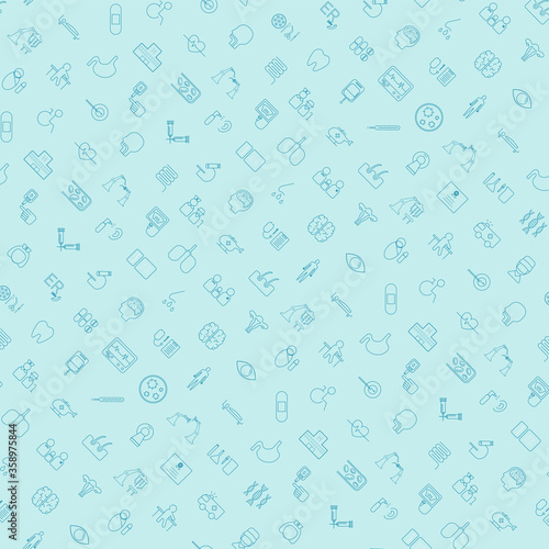 Medical icons background