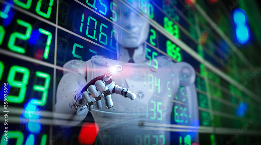 Obraz premium Financial technology concept