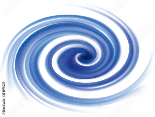 Vector background of cobalt swirling water texture