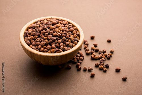 Bilde på lerret Black Chick Pea or Kala or Brown Chana or Bengal Gram, selective focus