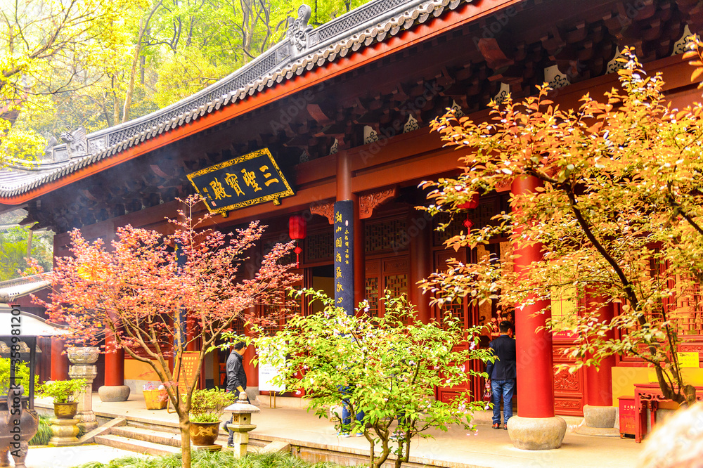 It's One of the Buddha pagodas at the Lingyin Temple (Temple of the Soul's Retreat) complex. One of the largest Buddhist temples in China