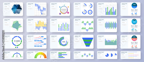 Modern multipurpose Infographics Templates. Admin panel interface great charts, graphs and diagrams. Bundle infographic elements data visualization vector design template.Can be used for presentations