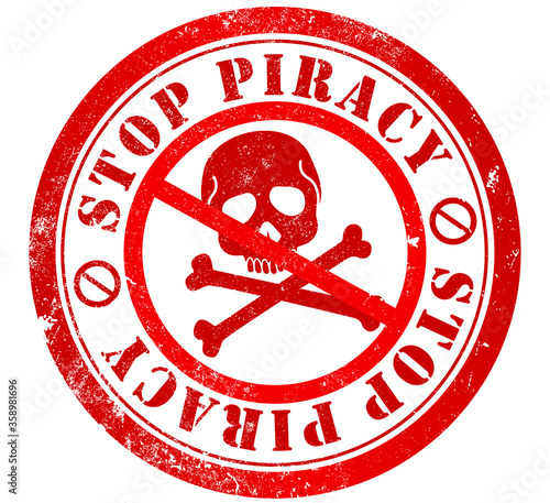 stop piracy stamp
