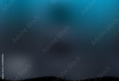 Light BLUE vector texture with milky way stars. Blurred decorative design in simple style with galaxy stars. Best design for your ad, poster, banner.