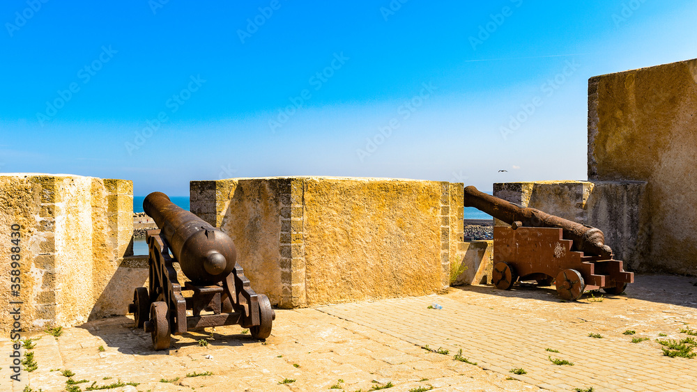 It's Cannon in the Portuguese citadel of Mazagan, UNESCO World Heritage Site, El Jadida, Morocco