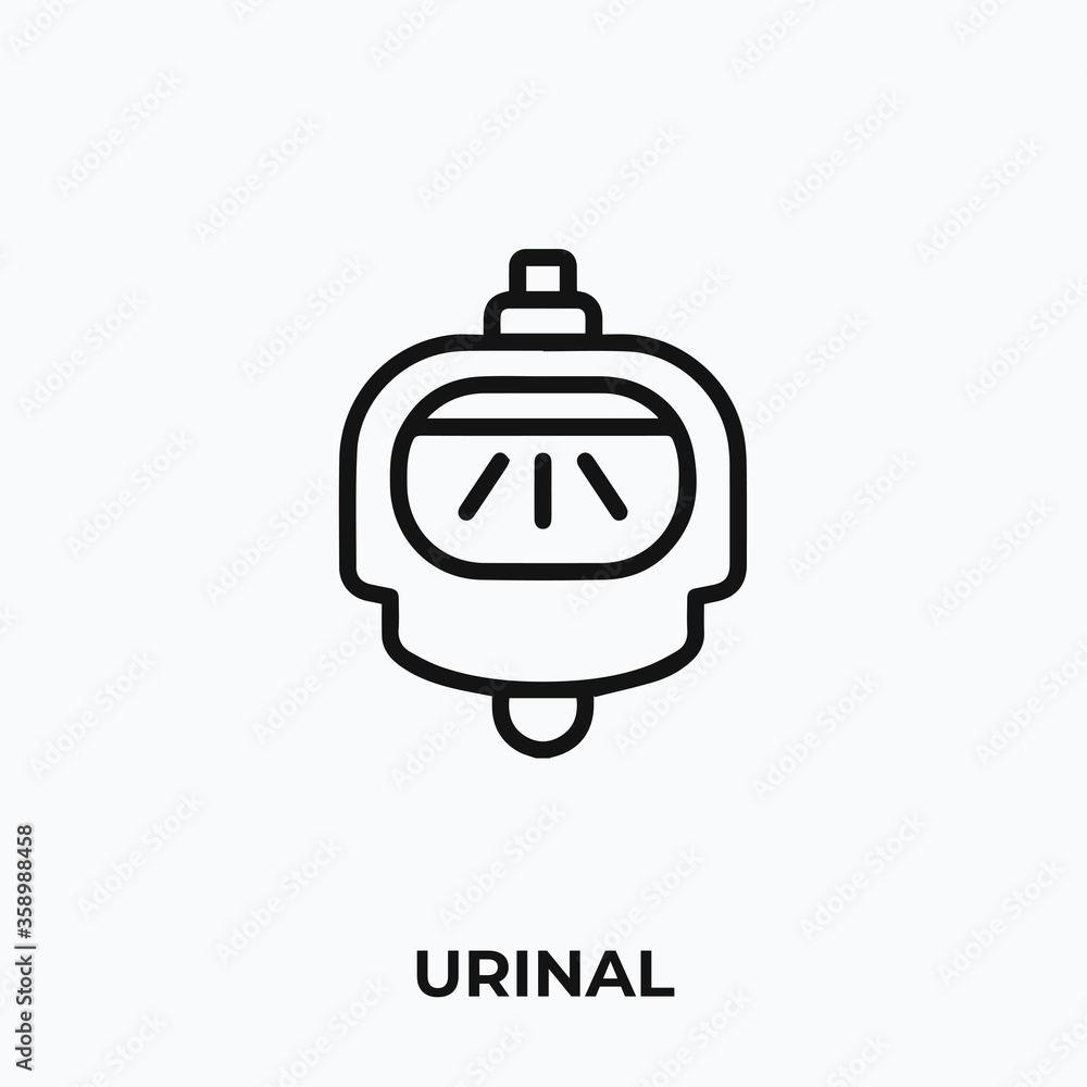 Obraz premium urinal icon vector. urinal sign symbol