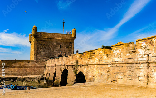 Fototapeta It's Fortified citadel and walls in Essouira Morocco