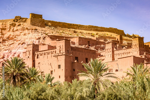 It's Part of the Castle of Ait Benhaddou, a fortified city, the former caravan way from Sahara to Marrakech. UNESCO World Heritage, Morocco