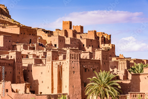 It's Kasr of Ait Benhaddou, a fortified city, the former caravan way from Sahara to Marrakech. UNESCO World Heritage, Morocco photo