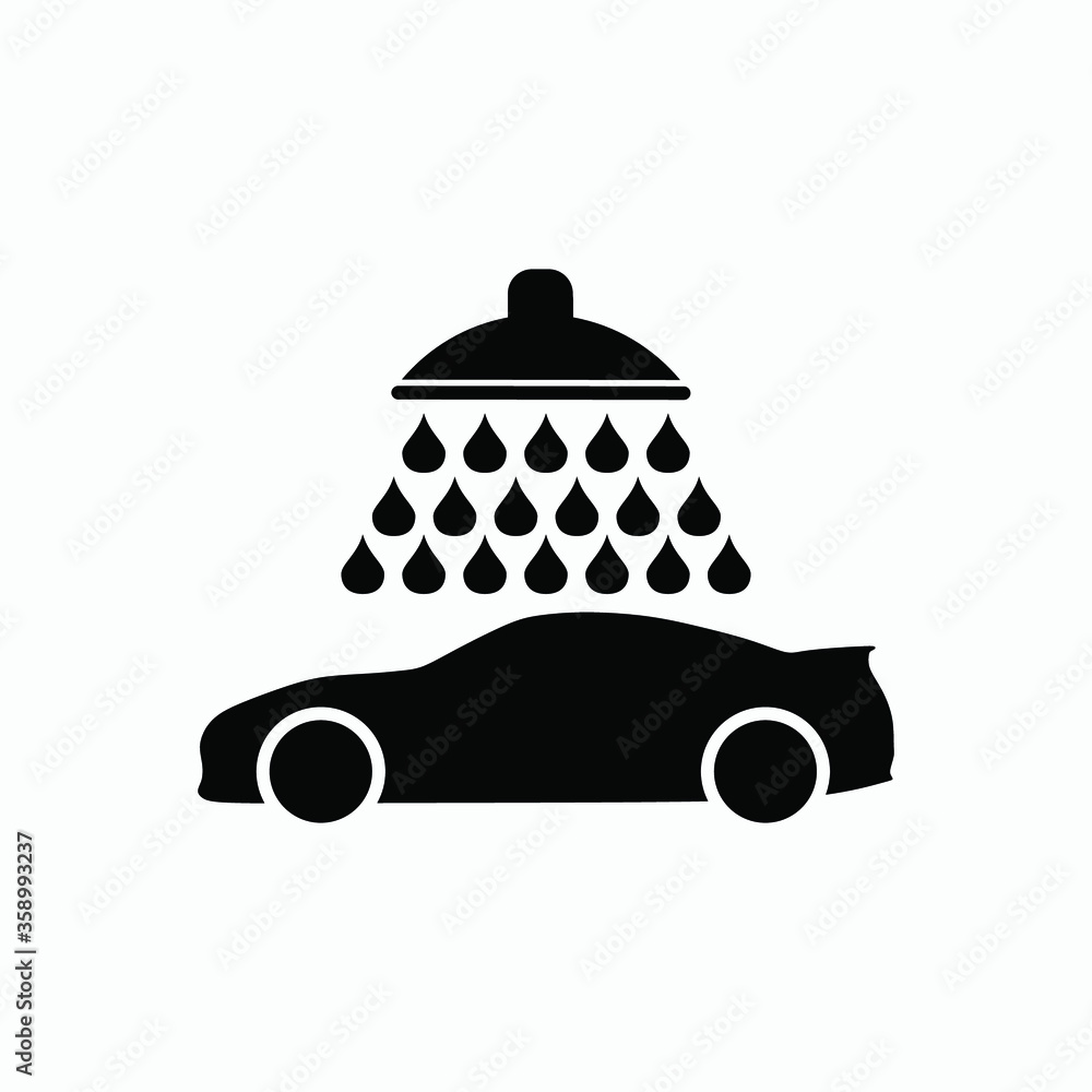 car wash icon vector sign logo