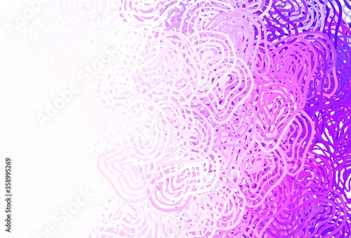 Light Purple vector pattern with random forms.