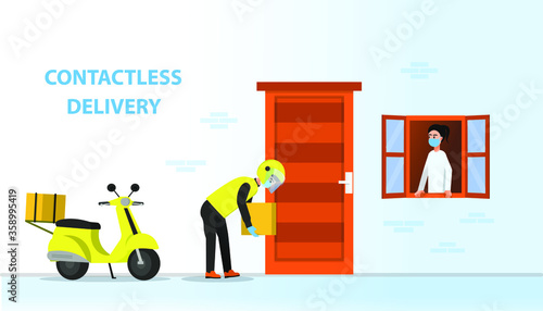 contactless delivery due to an outbreak