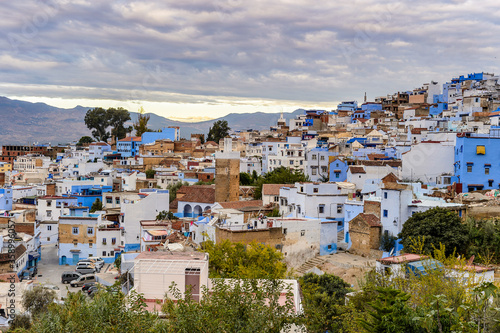 It's Architecture of Chefchaouen, small town in northwest Morocco famous by its blue buildings © Anton Ivanov Photo