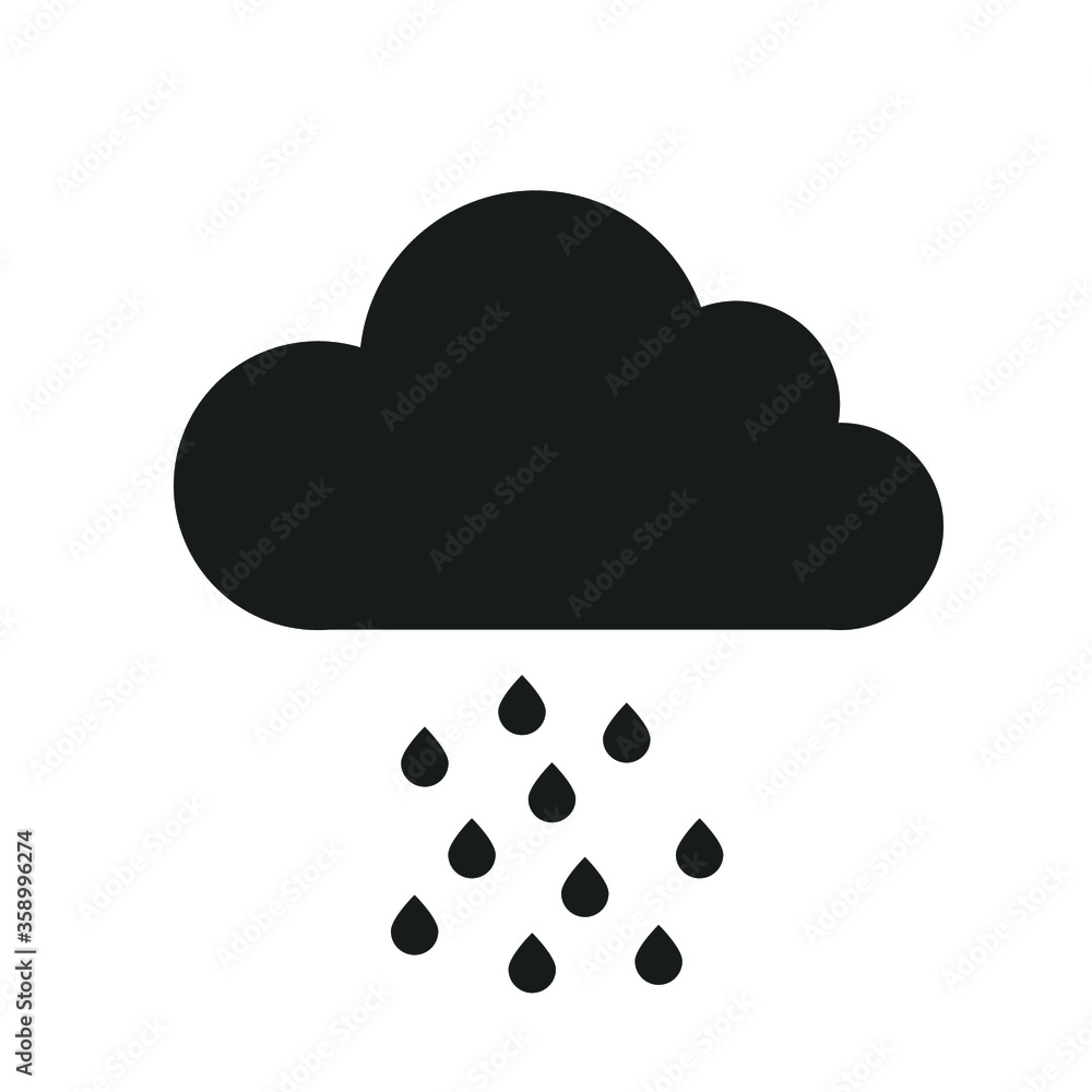 Weather icons on white background. Vector illustration. Weather icons on white background. Vector illustration.